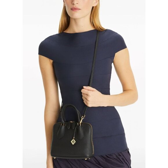 Tory Burch Swing Mini Leather Handbag Black OS - Picture 11 of 14